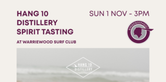 Hang 10 Distillery is coming to Warriewood Surf Club!
